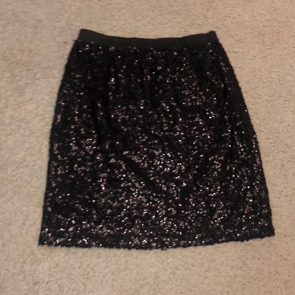 NWOT Garage black sequin mini skirt